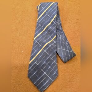 Gianni Versace vintage Men's  Silk Tie Abstract Plaid